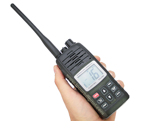 hx290e standard horizon. walkie talkie náutico sumergible y flotante.