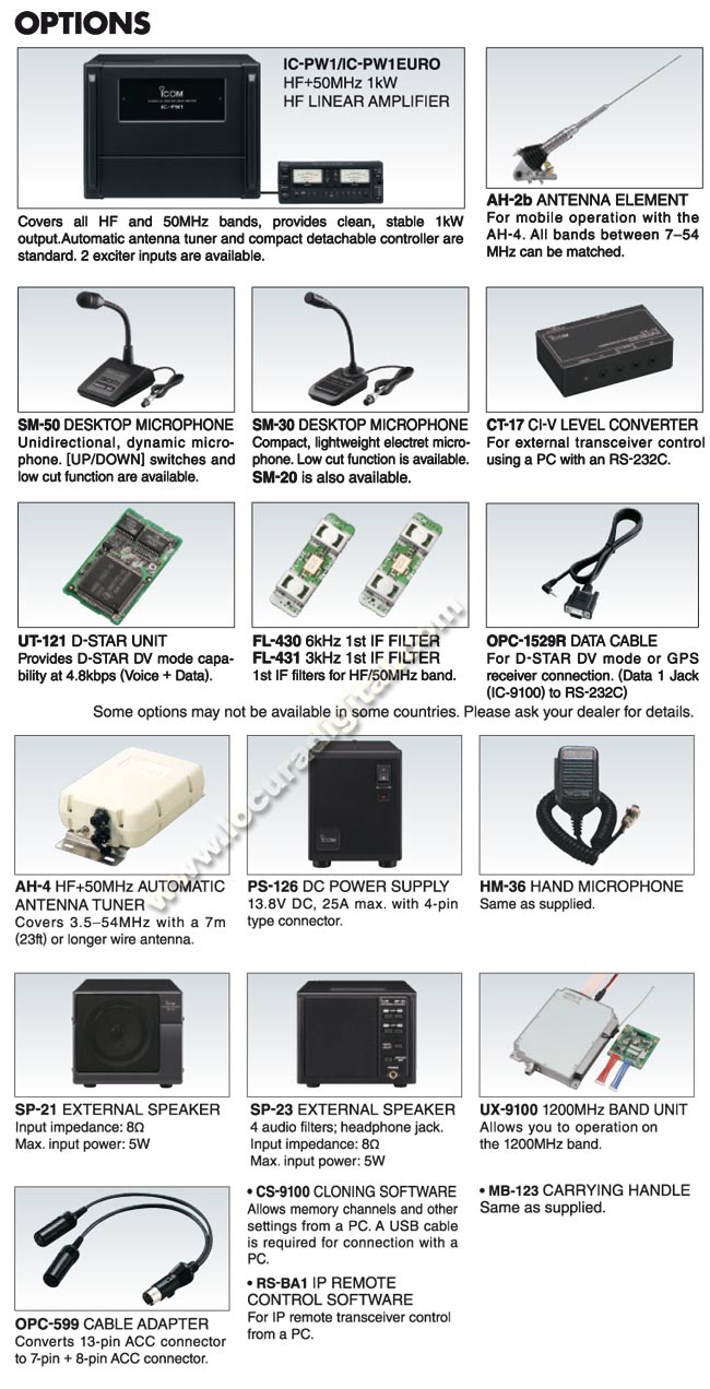 ICOM IC-9100 Transceiver HF / VHF / UHF