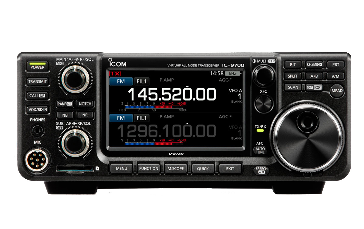 ICOM IC-9700 Transcetor VHF/UHF 144, 430/440, 1200 MHz con 100w