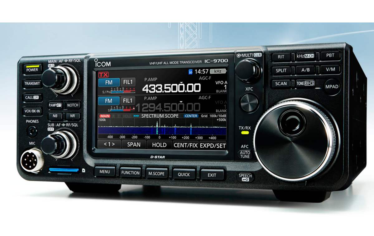 IC9700 Transcetor VHF/UHF 144, 430/440, 1200 MHz con 100w