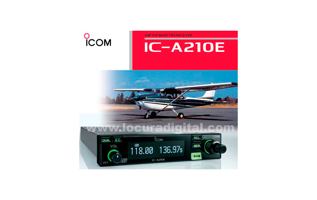 ICOM IC-A120 EMISORA BANDA AEREA, Instalación en vehículo ó base Altavoz
