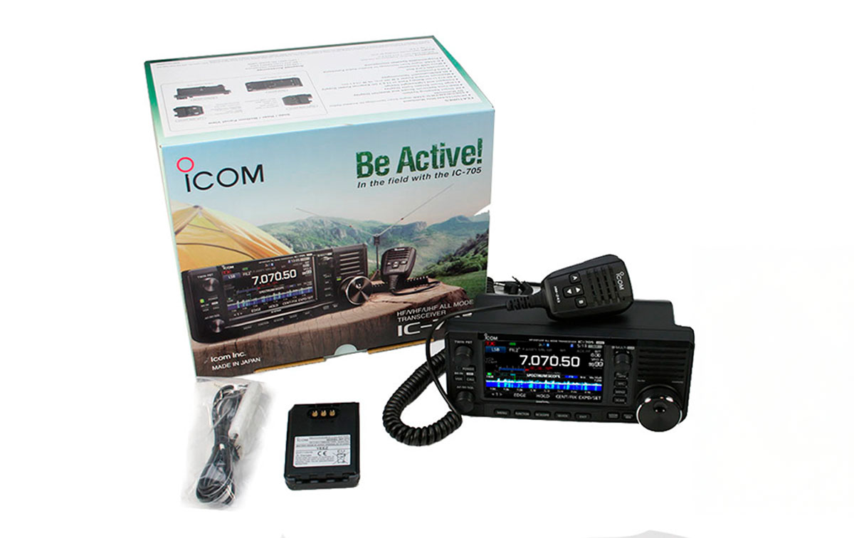 ICOM IC-705 Transceptor base y portatil HF VHF/UHF 50-144- 430MHz -GPS