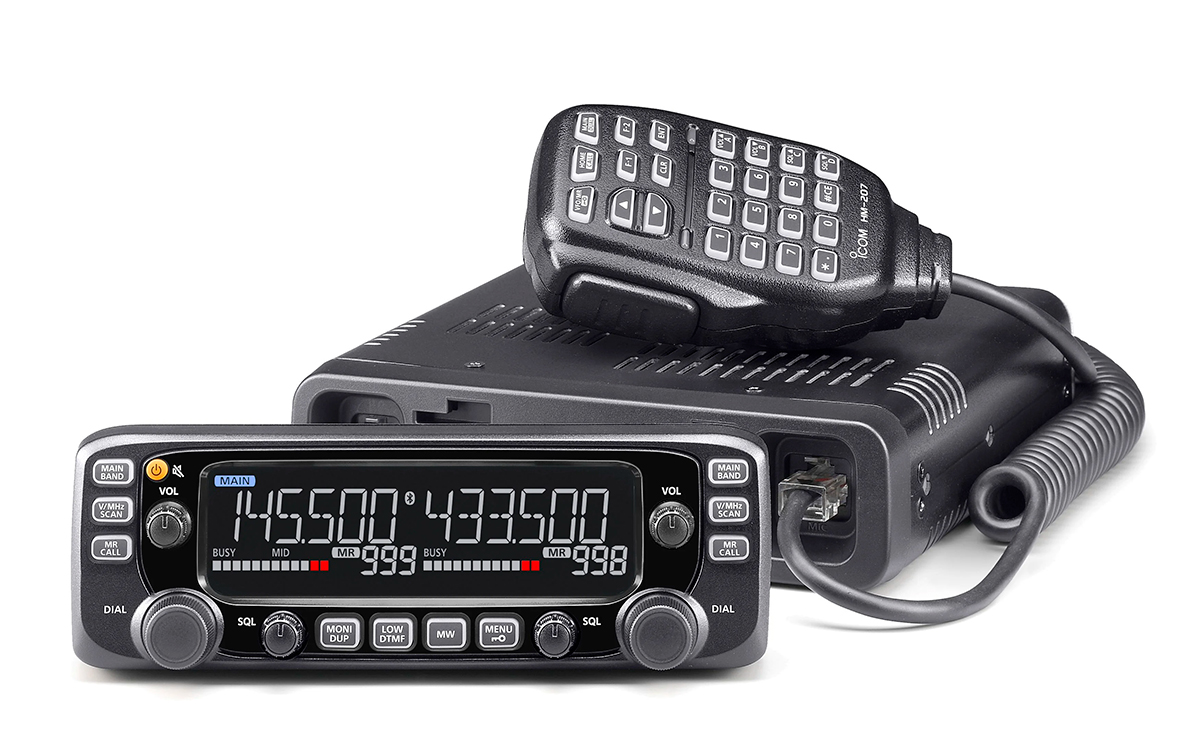 ICOM IC-2730E BLACK EDITION Emisora bibanda VHF-UHF banda cruzada.