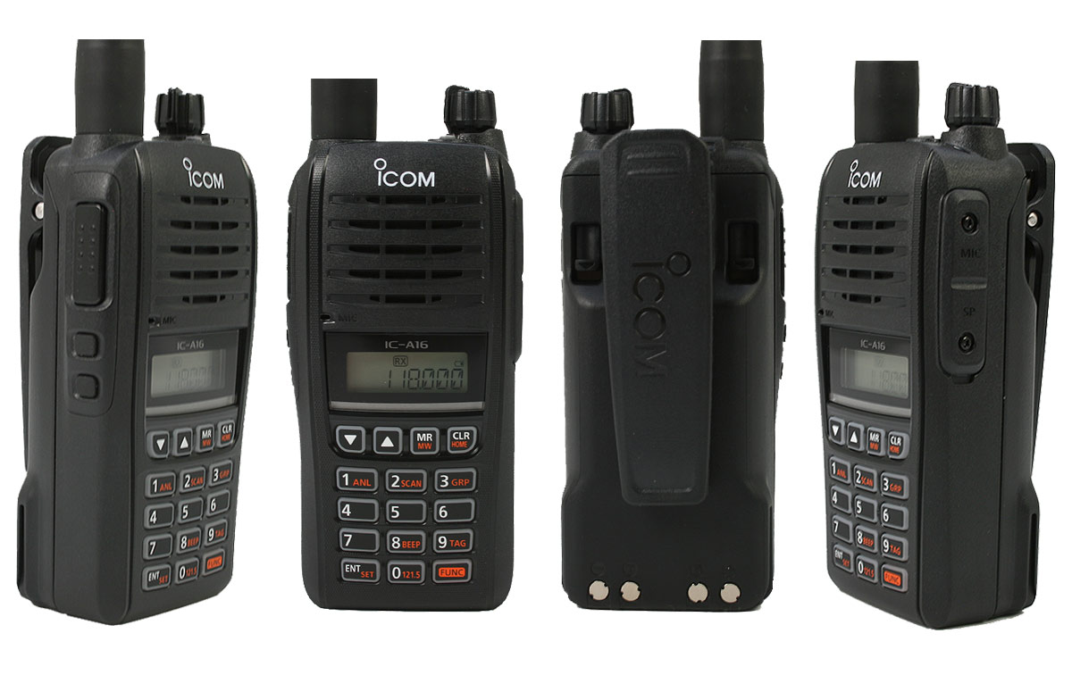 ICOM IC-A16 V22 (Versión 22) Walkie banda Aérea IP67, 6 watios 