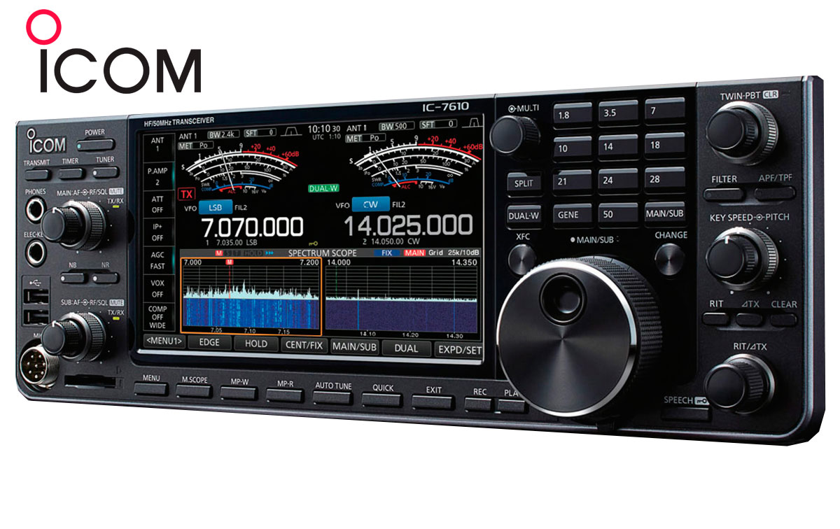 icom ic-7610 transceptor hf / 50mhz todo modo.