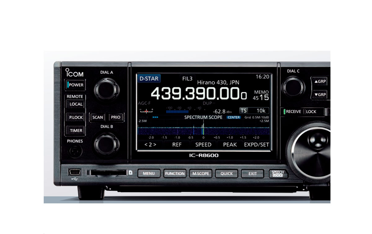 icom ic-r8600 escaner de banda ancha 10khz  3ghz- p25, nxdn y d-star