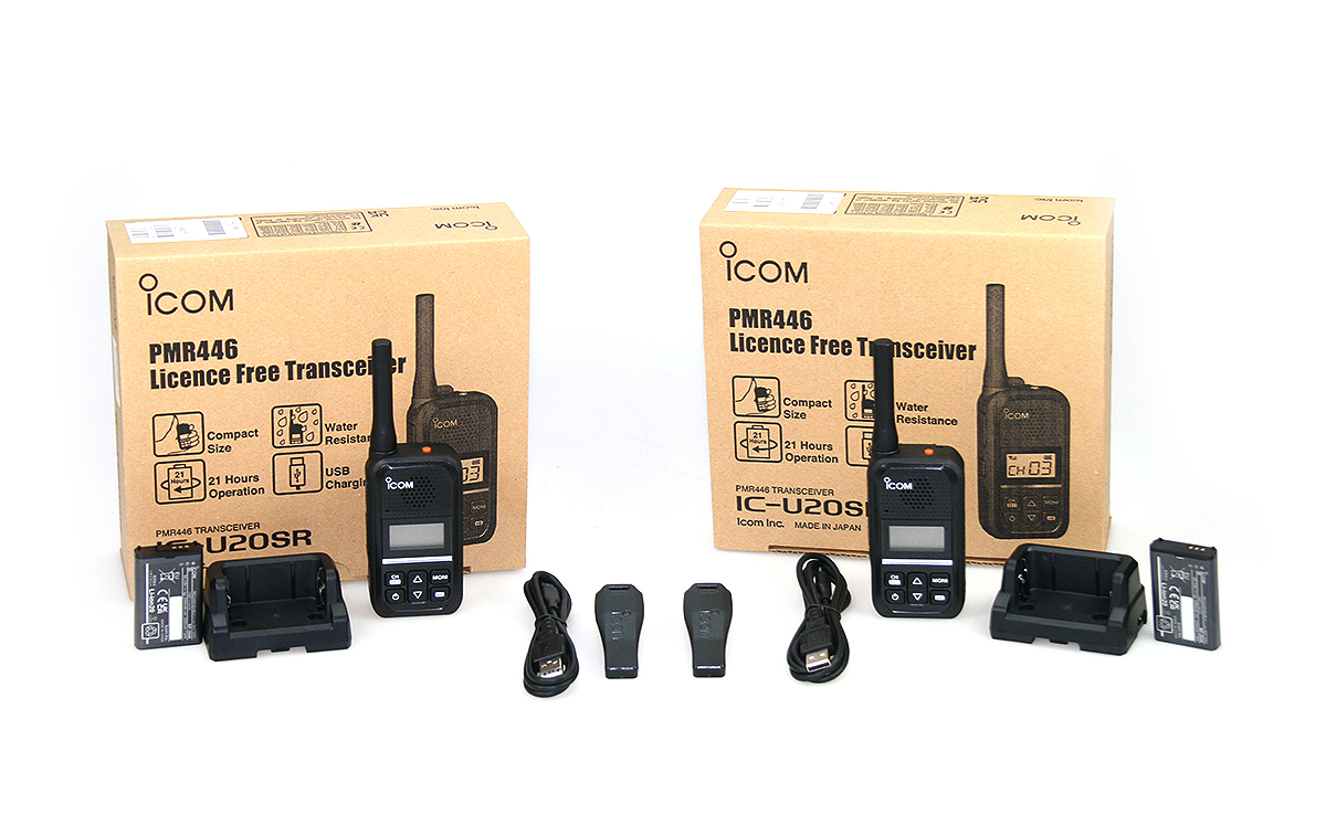 Icom IC-U20SR Radio Bidirezionale Senza Licenza – Ultra Compatta, IP54, MIL-STD, 21h Di Batteria, LCD, Ricarica USB-C
