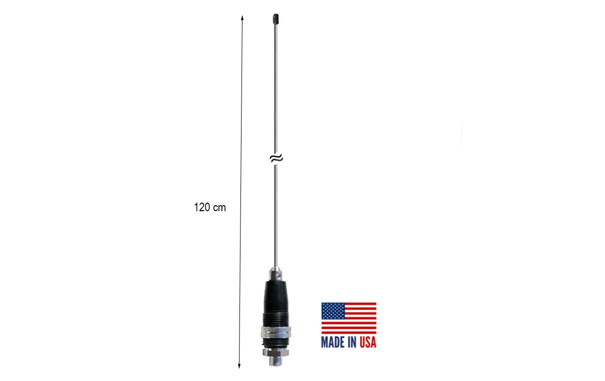 PROCOMM JBC4800 Antena rosca 3/8 vehiculo radiante CB27 Longitud 120cm