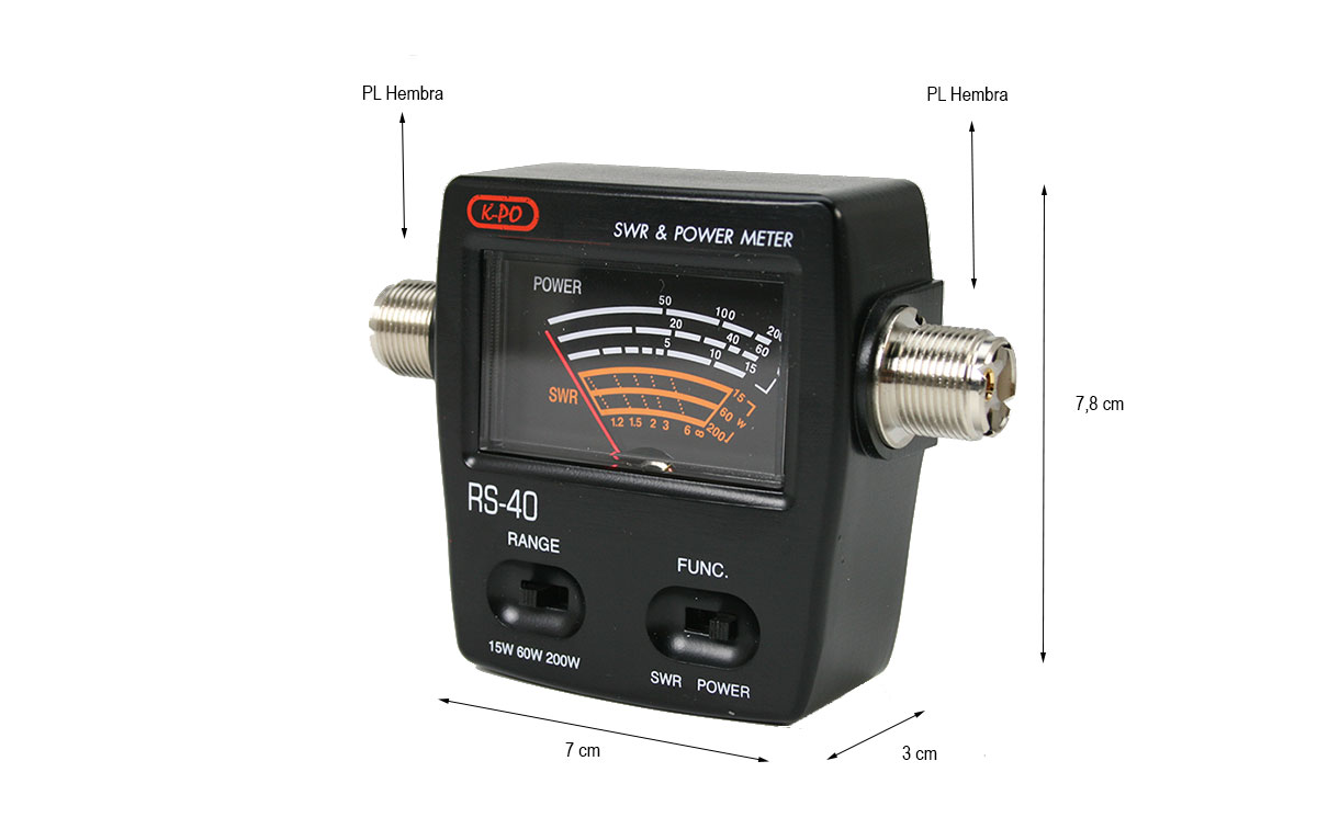 rs-40 medidor de roe y watimetro