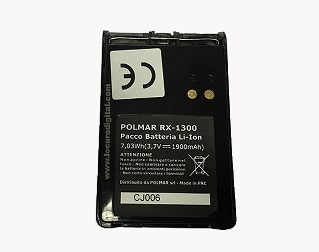 KB19 POLMAR KB-19 batería POLMAR RX-1300 y TTI-1300. LITIO 3,7vol. 3,7 Amp.