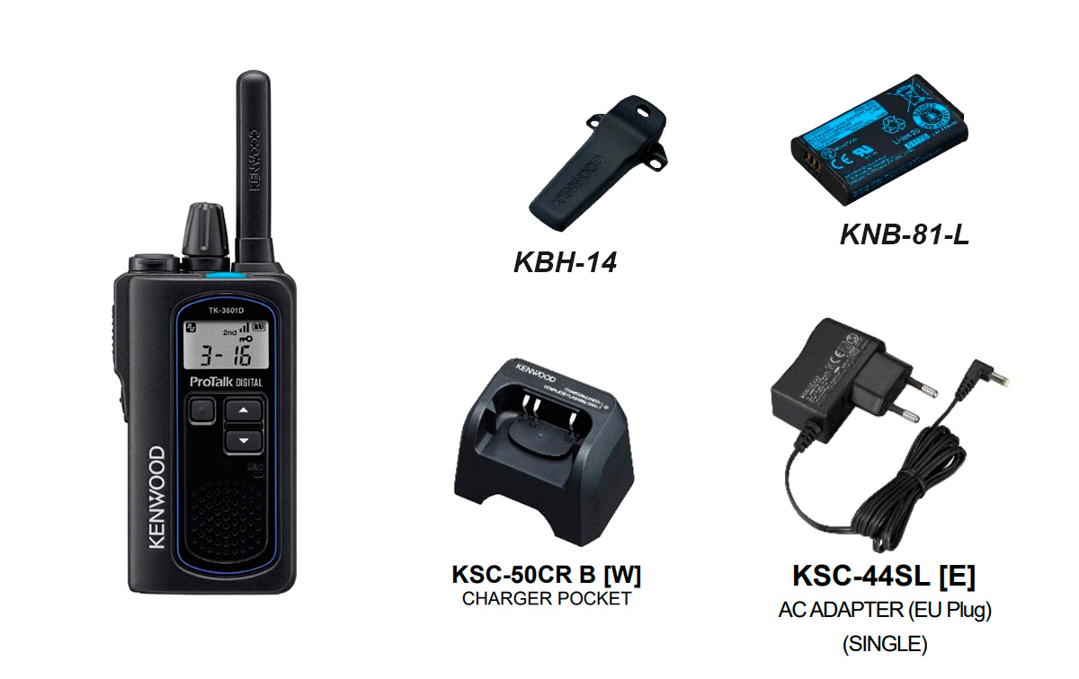 walkie talkie kenwood tk-3601d de uso libre pmr-446 totalmente compatible con cualquier walkie de uso libre.