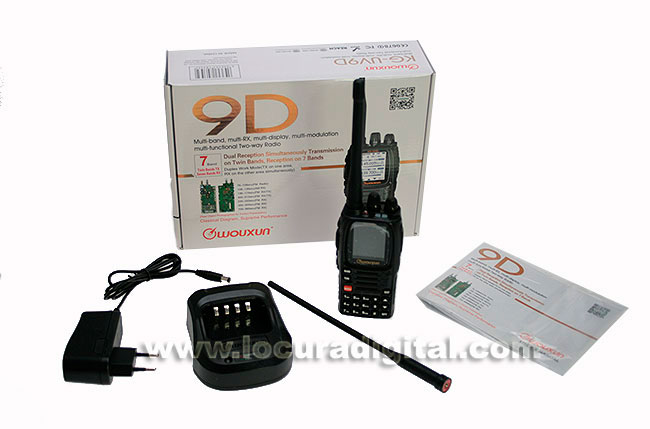 KGUV9 D WOUXUN Walkie doble banda VHF 144 146 Mhz / UHF 430 440 Mhz.!!