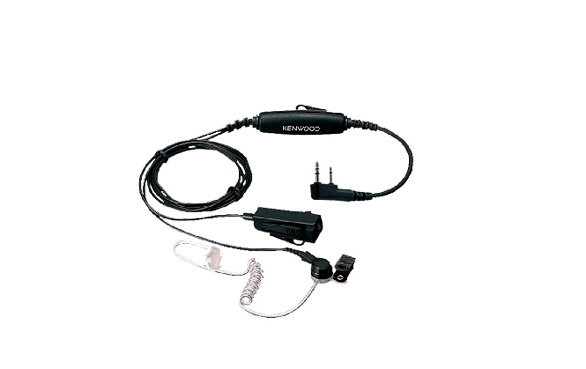Micro-Auricular tubular con DOBLE PTT especial para ambientes ruidosos, uso Militar, Seguridad o industrial. Ideal para Vigilancia en Discotecas, conciertos, etc