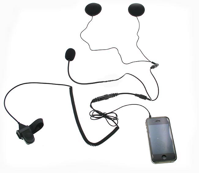 NAUZER KIM55-PHONE. Headset Microphone Kit for mobile phones IPHONE and BLACKBERRY.