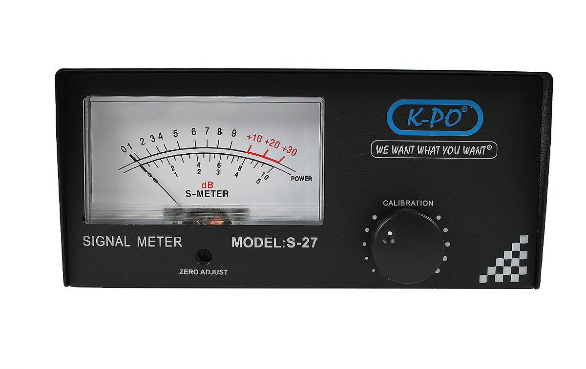 k-po s-27 medidor de señal s-meter analogico para cb 27 mhz