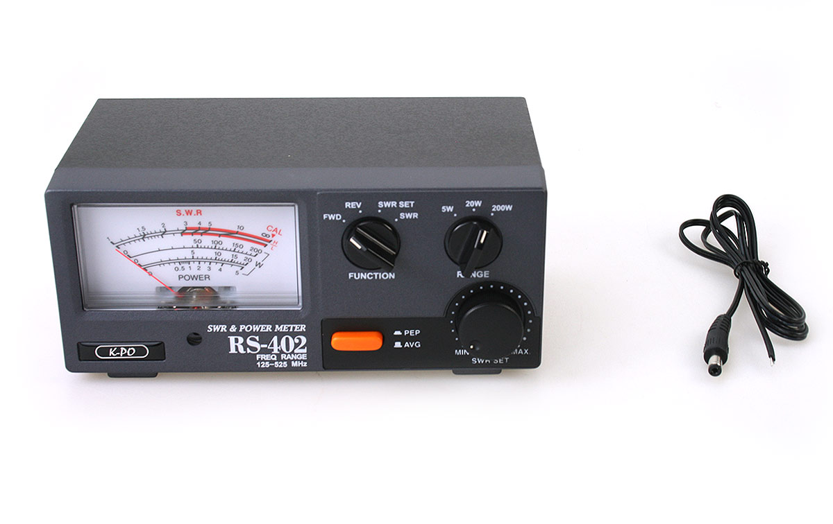 RS-402 K-PO Medidor Estacionarias SWR ROE / Watimetro 125 - 525 Mhz