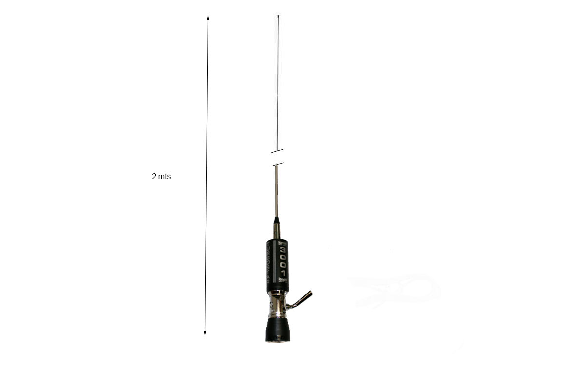 LEMM-AT3001 TURBOSTAR PL Antena movil CB 27 Mhz Longitud 2 mts