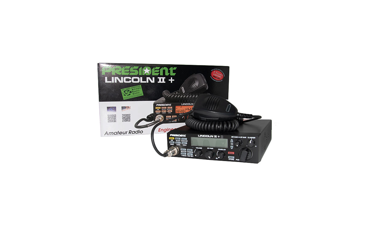 PRESIDENT LINCOLN II PLUS Emisora AM-FM-USB-LSB-CW 28 -29 Mhz