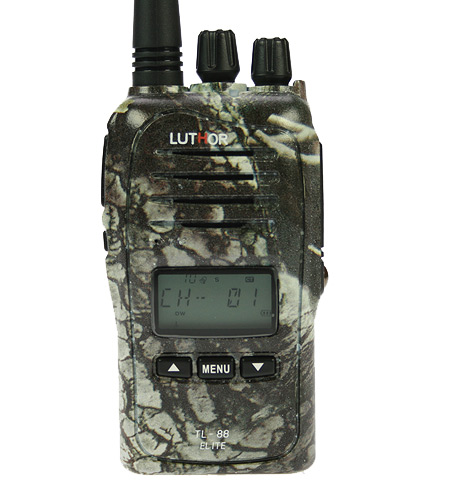 LUTHOR TL88 ELITE KIT1 PROFESSIONAL PMR 446 HANDHELD CAMOUFLAGE GREY COLOURS FOR FREE USE WITHOUT LICENSE. Rubber Earphone FOR FREE. NEW MODEL!!!