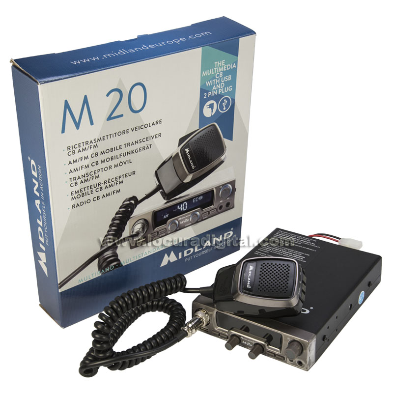 Midland M-20 Emisora CB / 27 AM/FM multinormas