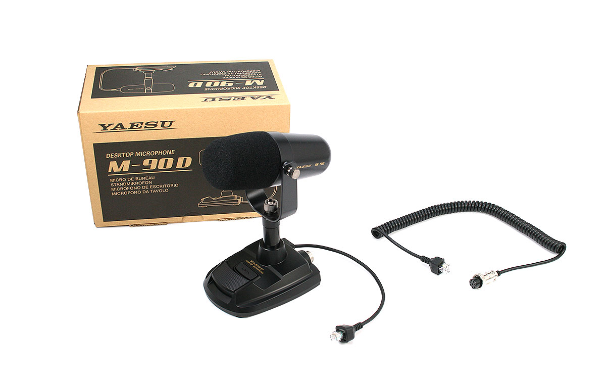 yaesu m-90d microfono de sobremesa dynamico para tranceptores yaesu con el cable para el transceptor