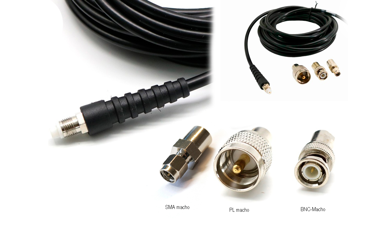 MAAS PM-7 Antena magnética Frecuencia 68 a 88 Mhz PL SMA y BNC