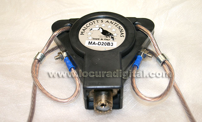 MAD20B3 MALCOTT'S Dipolo HF 40-80-160 Metros (32,5 m), 1.000 W PEP,500W (160m)