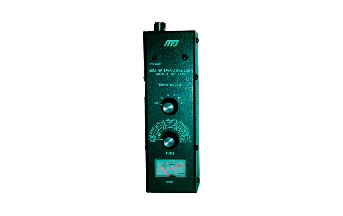 MFJ207 MFJ ROE antenna analyzer from 1.75 to 30 Mhz.