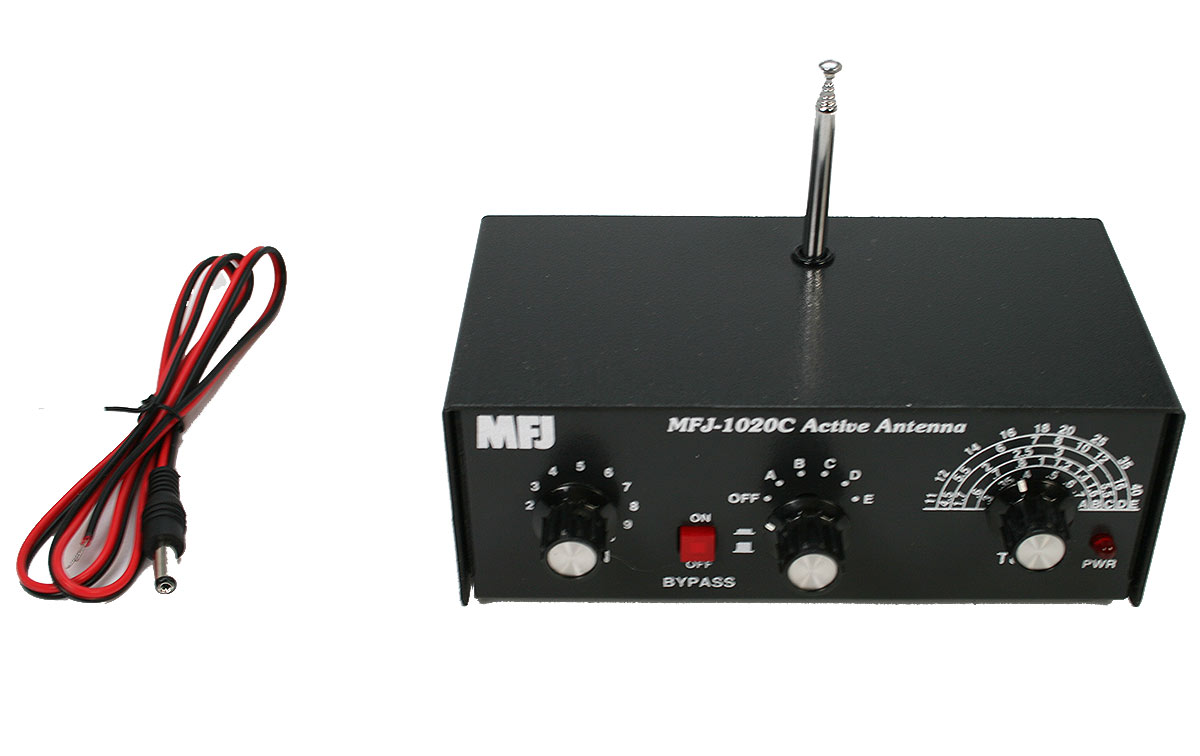 MFJ 1020C Antena Activa para recepción RX de 300 Khz. a 40 Mhz