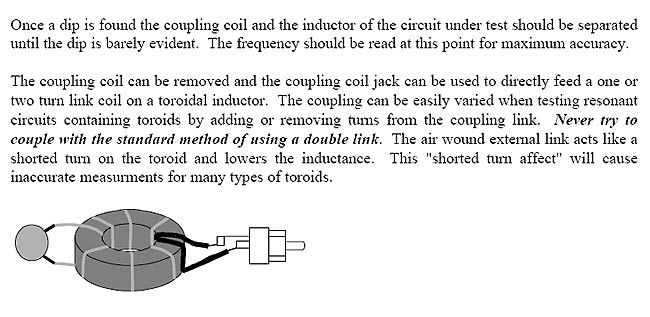 MFJ-66 Dip Meter Coil for MFJ HF/VHF Analyzers. 