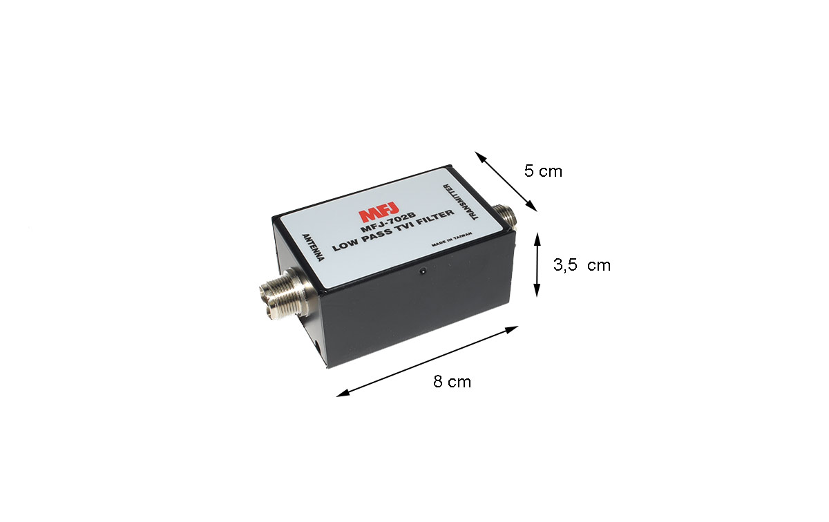 MFJ 702B Filtro Pasabajos MFJ. Frecuencia de 1 a 30 Mhz, 200 Wats