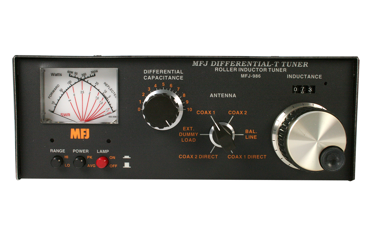 mfj986 acoplador manual potencia 3 kw, cobertura1,8-30 mhz 