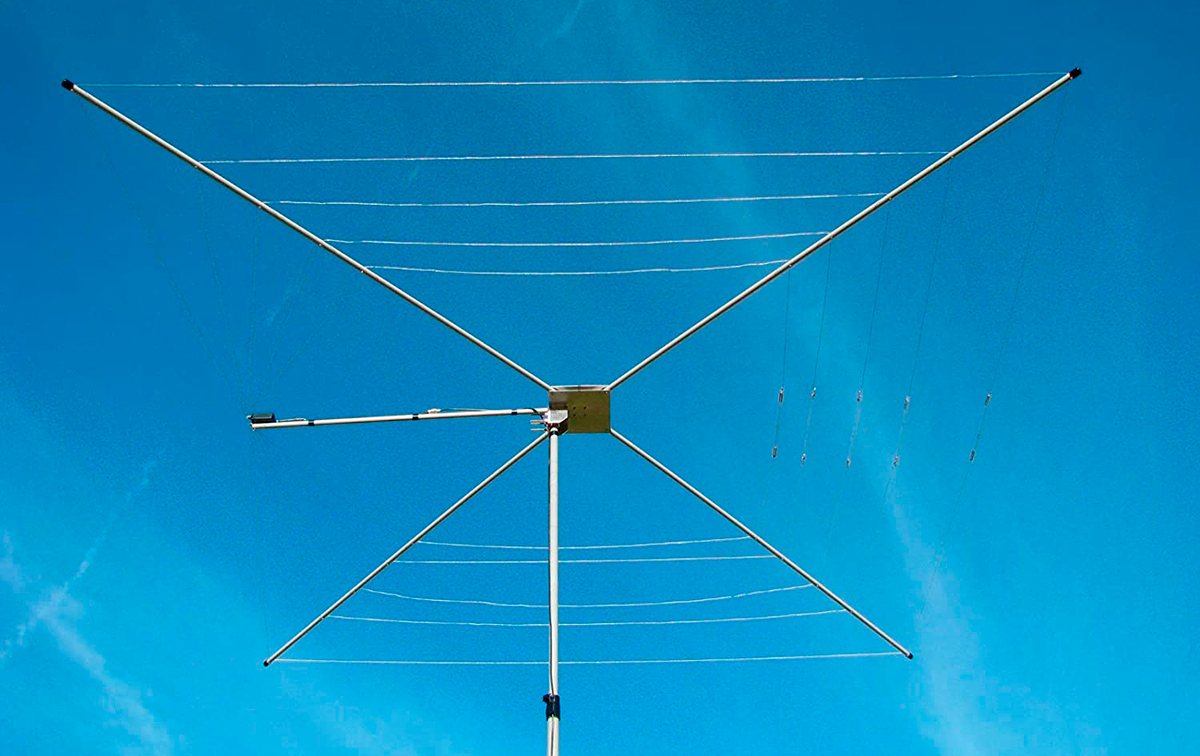 mfj-1836 antena cobweb hf 1/2 onda 6 bandas 6, 10, 12, 15 17, 20 mts