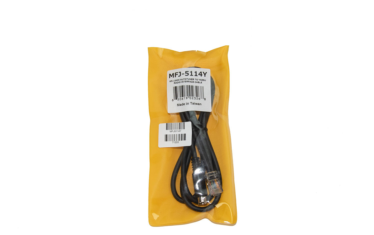 mfj5114y cable conexión mfj - yaesu para acopladores automáticos mfj-927 mfj-928 mfj-929 mfj-939 mfj-998.