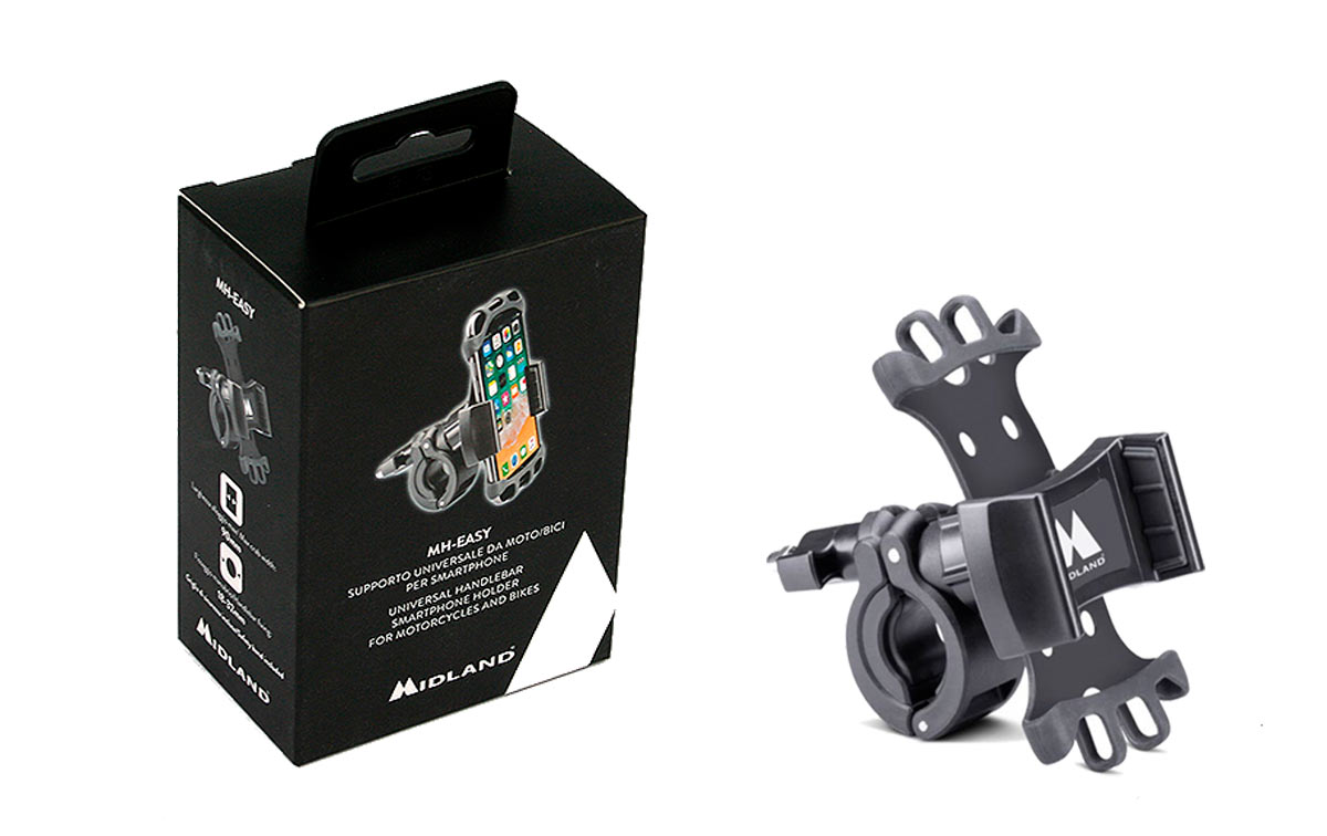 midland mh-easy soporte bicicleta, moto, etc.. para smartphone