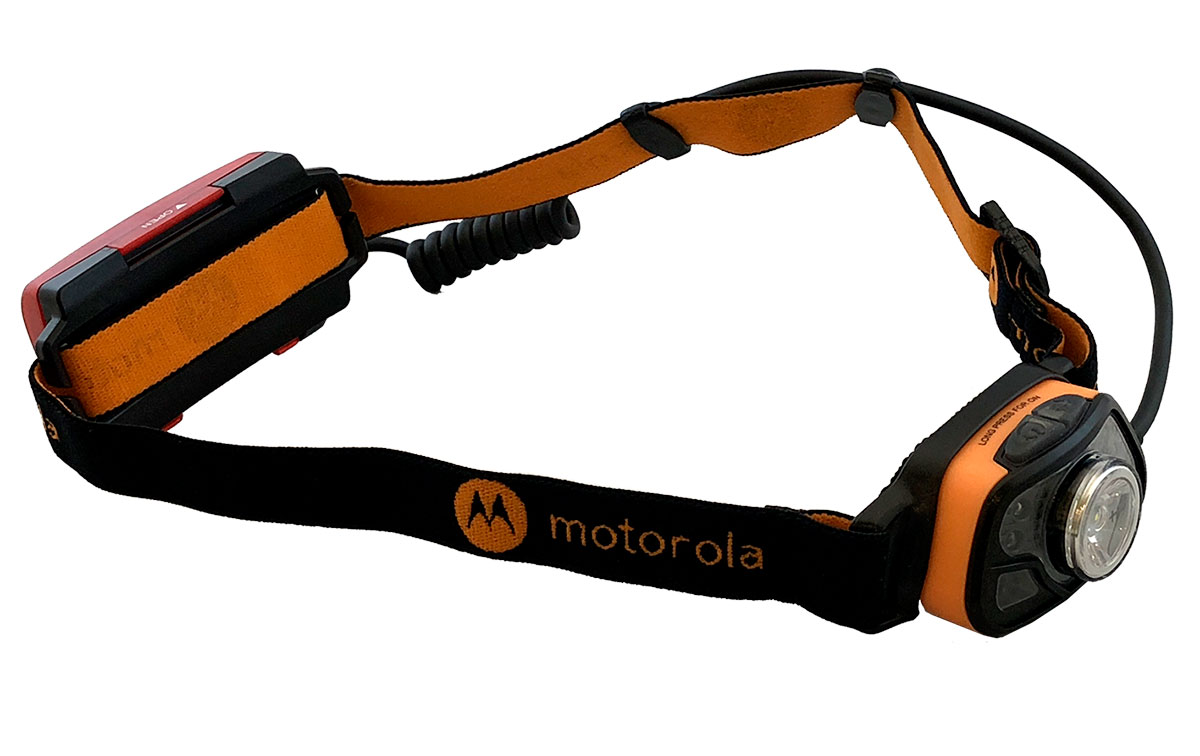 motorola mhc-250 headlight 250 lumens black and orange motorola mhc-250 linterna frontal 250 lumens color negro y naranja