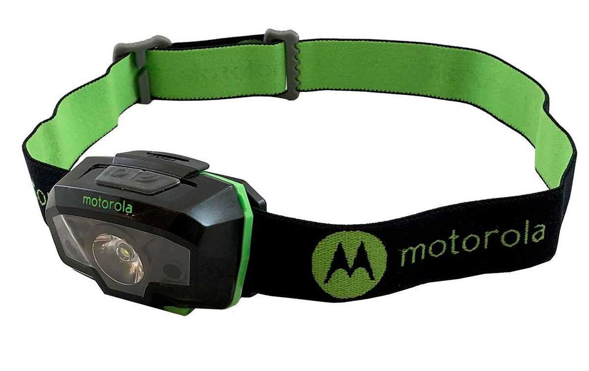 MOTOROLA MHM240 Linterna frontal 240 lumens color negro y verde 