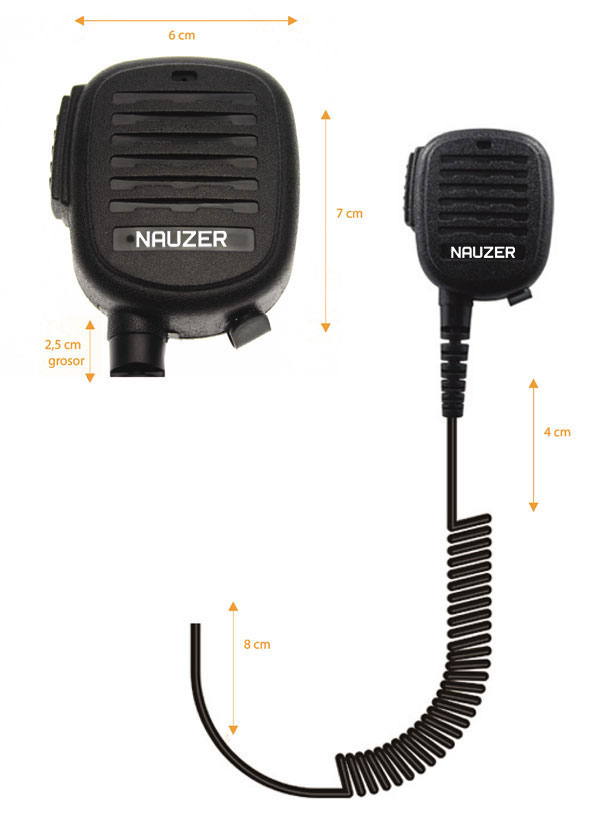 mia 120 m9 nauzer micro altavoz para walkies motorola sl1600, sl4000, sl7550, sl1k, etc..