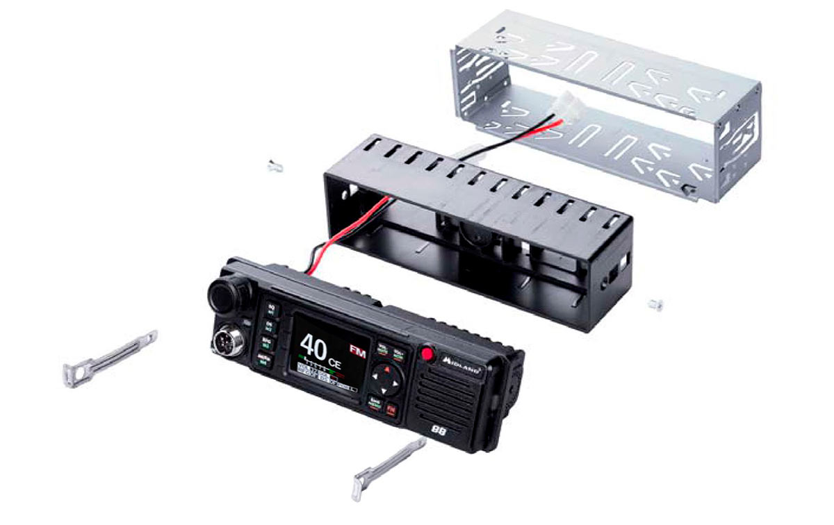 Midland - 75 40-Canal de Radio CB - Negro