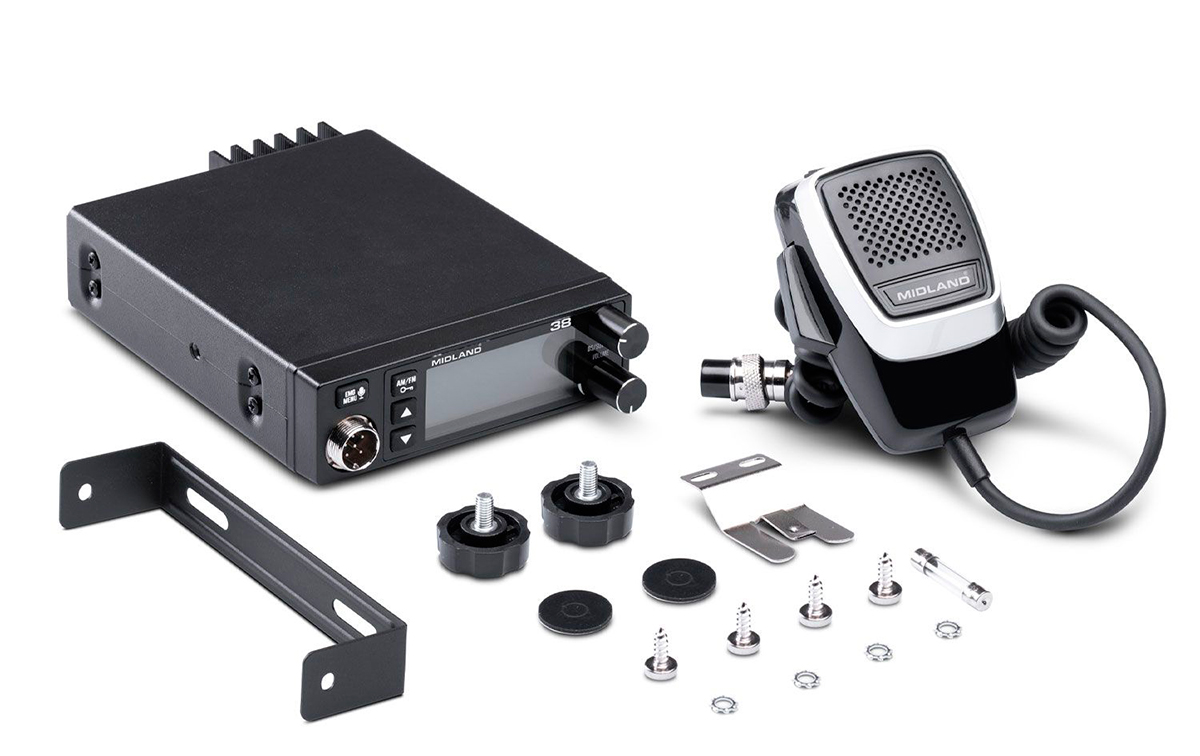 MIDLAND 38 Emisora m&oacute;vil CB 27 Mhz AM-FM, 12/24 volts