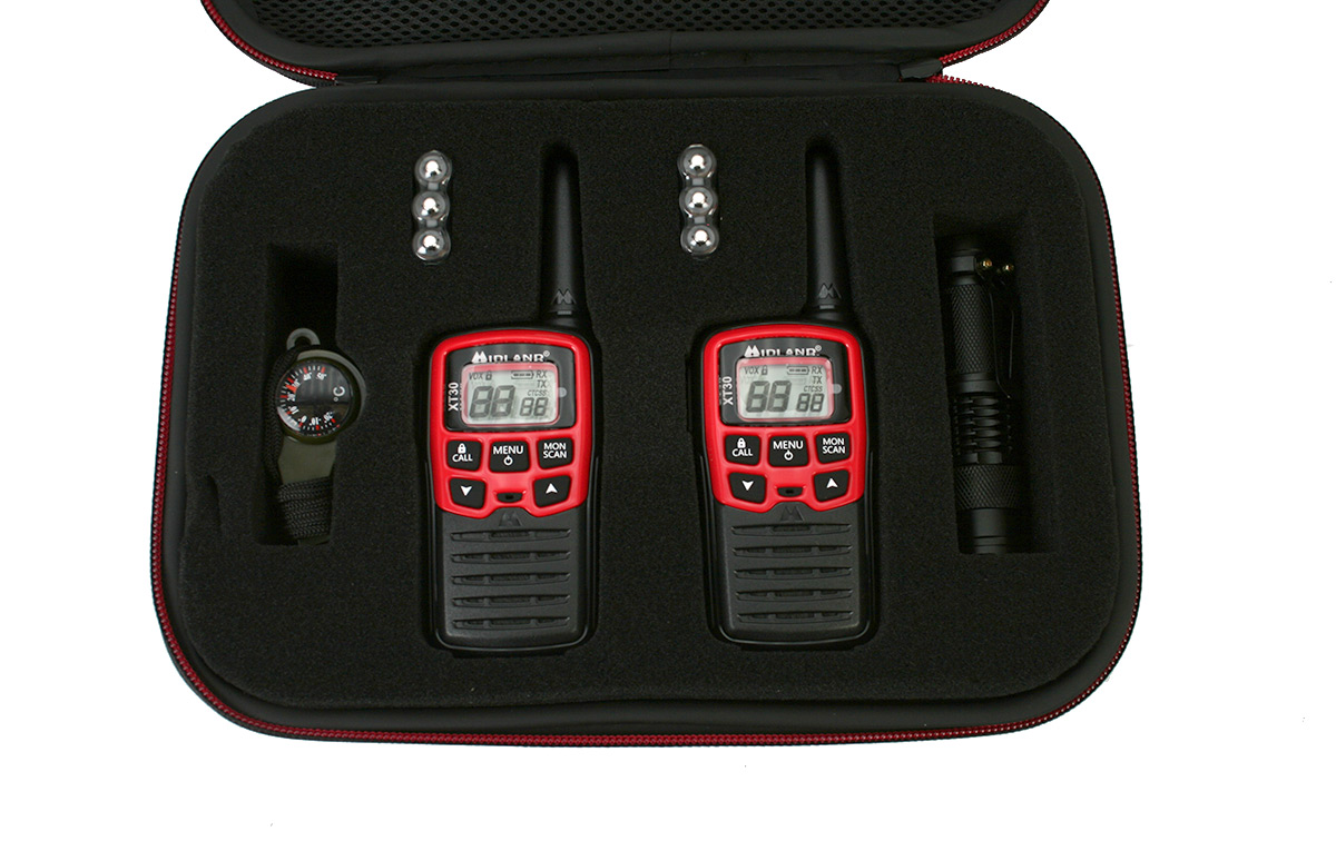 MIDLAND EK-30 Kit Emergencia 2 walkies XT-30   1 Linterna   1 Silbato