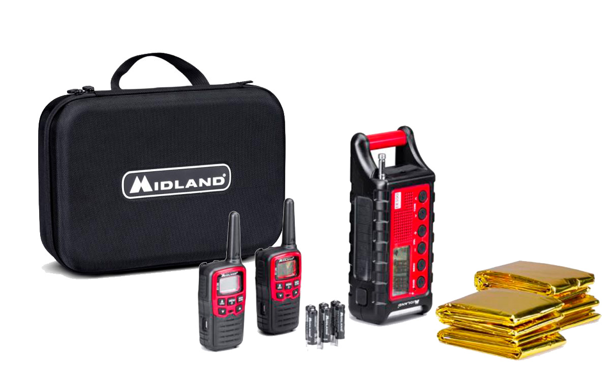 MIDLAND EK-35 Kit Emergencia 2 walkies XT-30   4 Mantas termicas