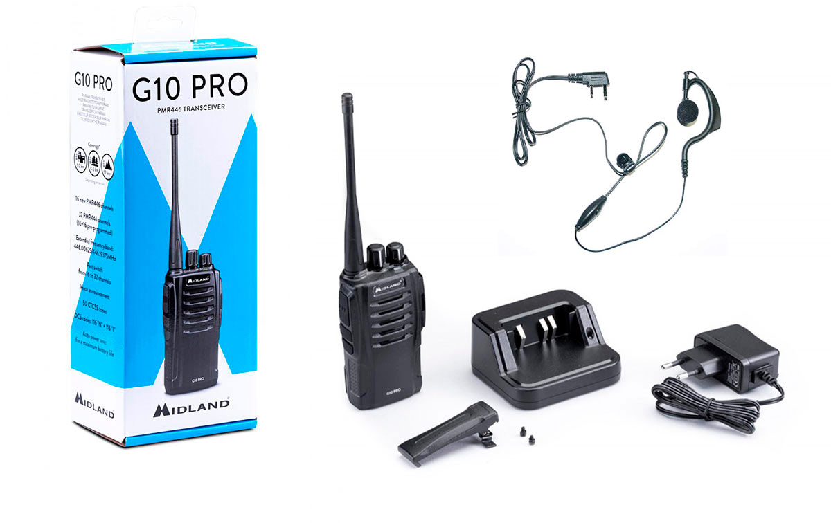 Walkie talkie PMR446 uso libre 16 canales.