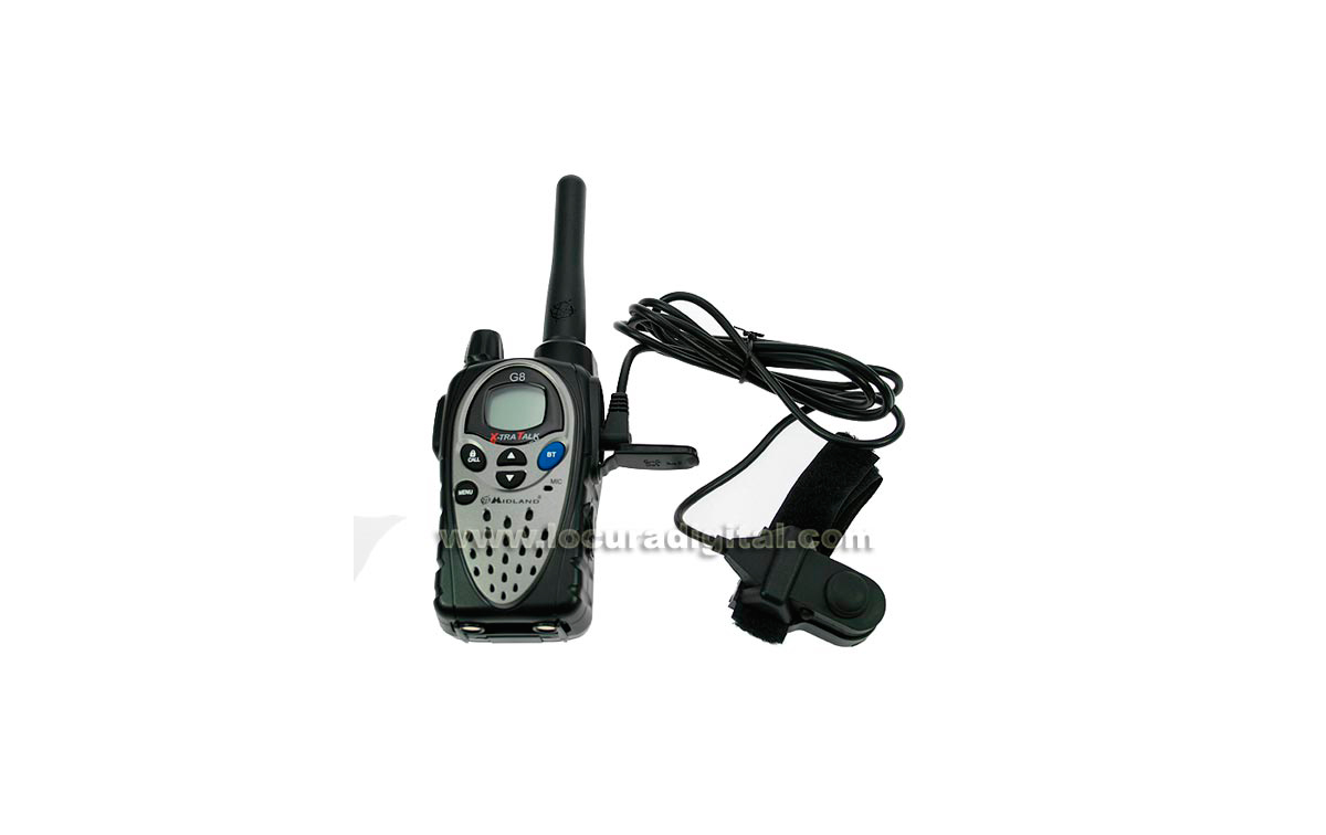 MIDLAND G8E BT Walkie talkie de uso libre PMR446 con Bluetooth 