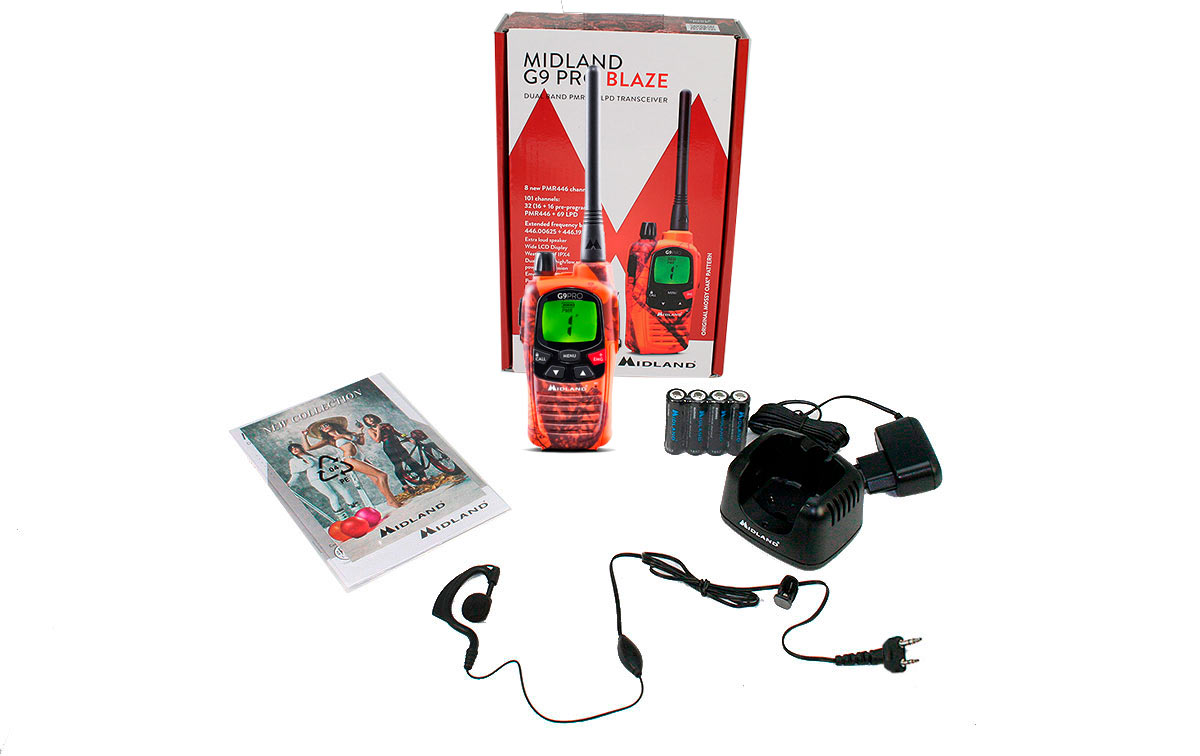 MIDLAND G9-PRO BLAZER walkie uso libre PMR 446 !! NUEVO MODELO !!