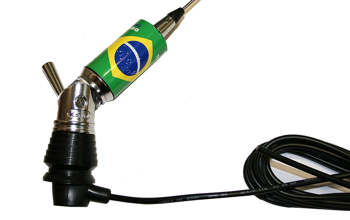 LEMM MINITURBO Brasil. Antena abatible CB 27 mhz Longitud 110 cm 