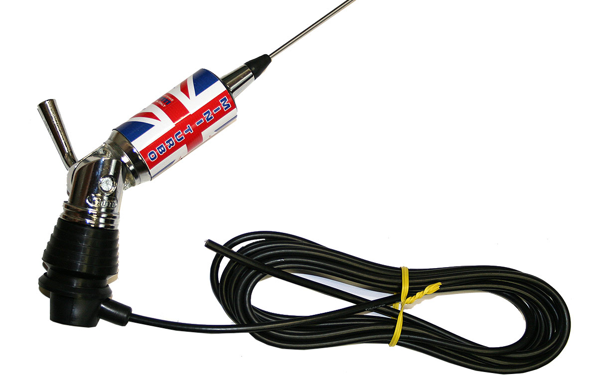 LEMM MINITURBO Bandera UK Antena abatible CB 27 Longitud 110 cm 