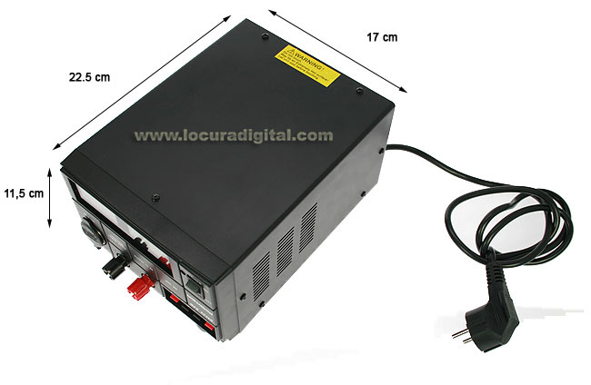 MPS3036D MIRMIDON Fuente de Alimentaci&oacute;n digital conmutada 13,8 volts. 30 Amp.