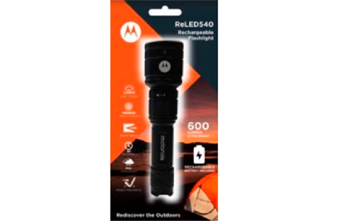 MOTOROLA MR-540 Linterna Ligera con 600 lumens