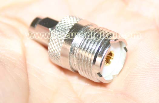 MT7828.  ADAPTADOR  TIPO SMA  a  PL  HEMBRA. Ideal para conectar antenas exteriores tipo PL.